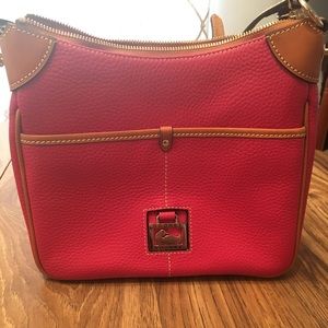 Red leather Dooney & Burke purse